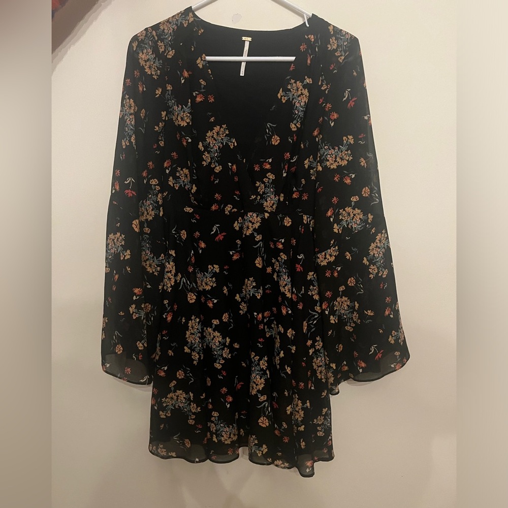 Free People floral mini dress